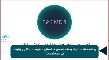 رسالة خالدة.. كيف يصنع العمل الإنساني دعائم الاستقرار والرفاه في المجتمعات؟